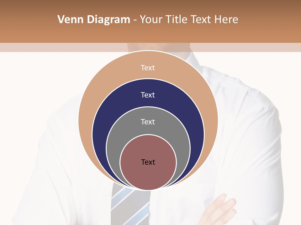 Cut Office Male PowerPoint Template