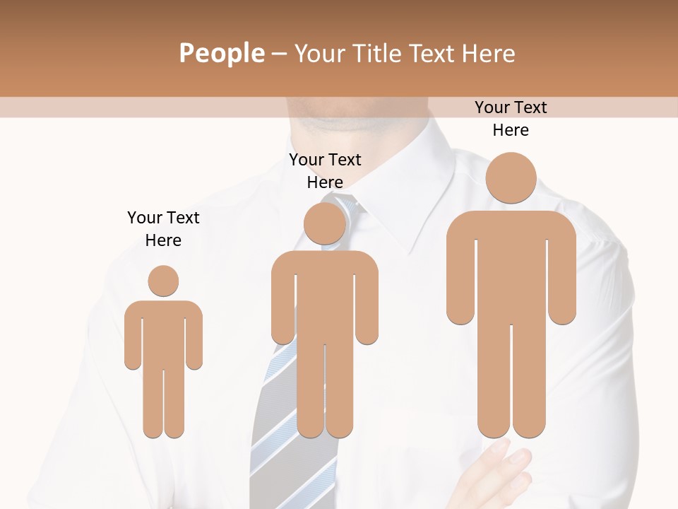 Cut Office Male PowerPoint Template