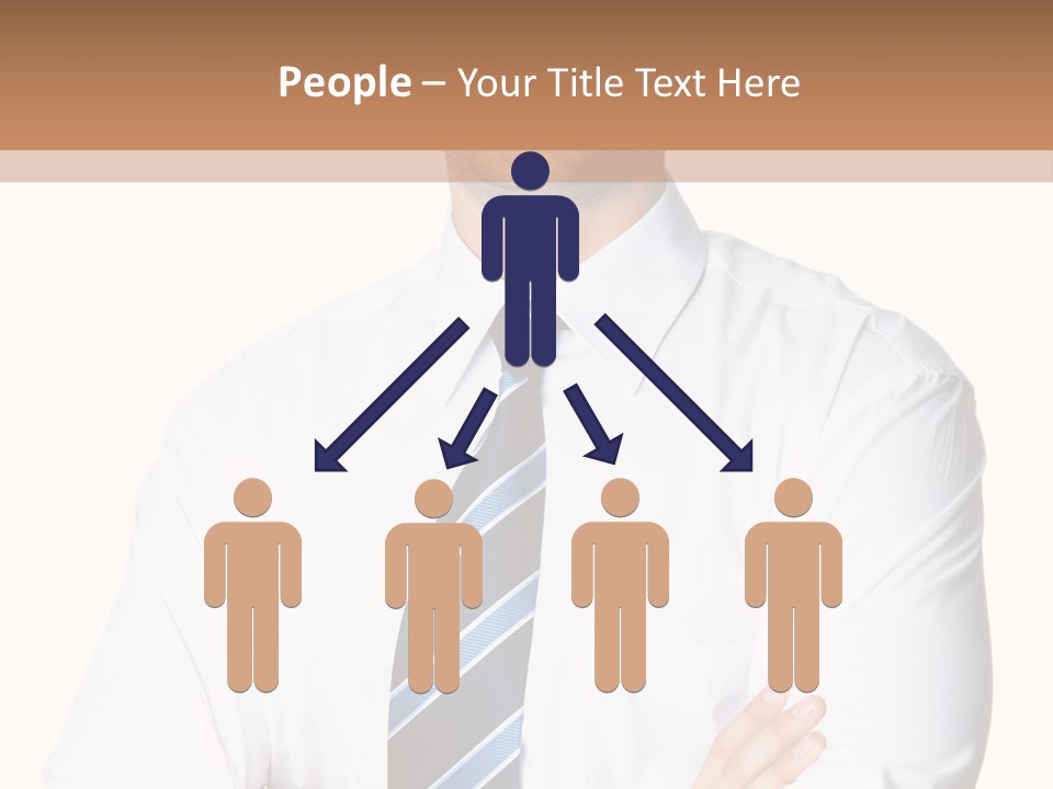 Cut Office Male PowerPoint Template