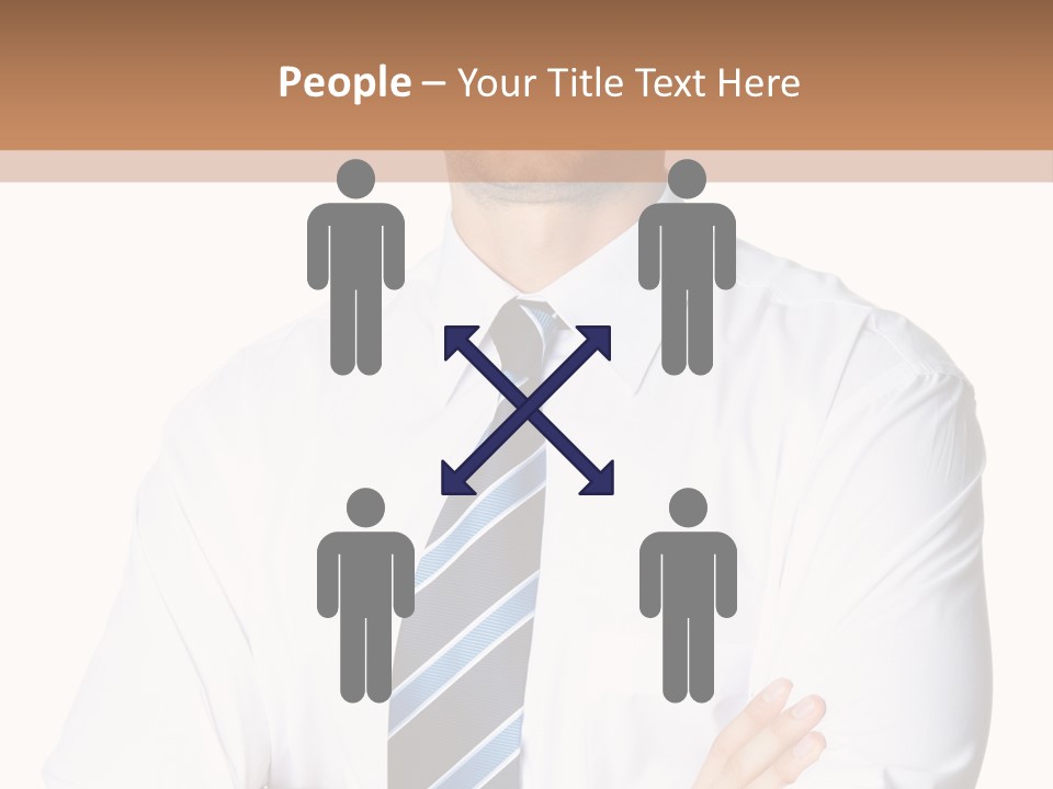 Cut Office Male PowerPoint Template