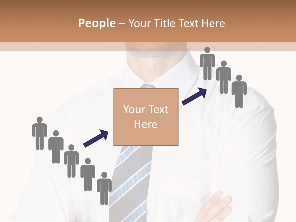 Cut Office Male PowerPoint Template