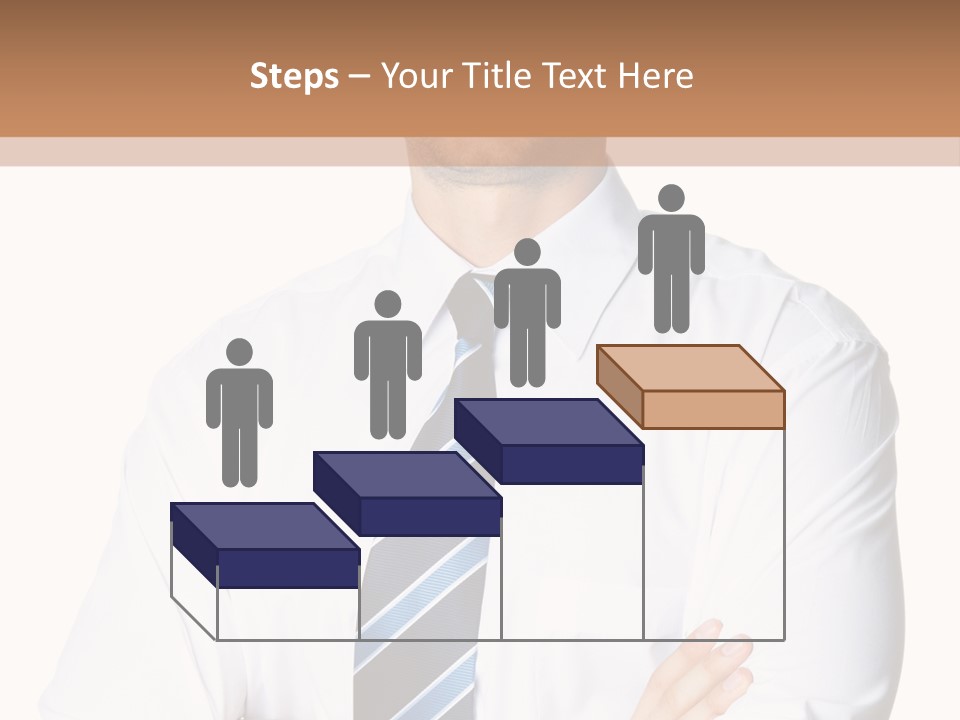 Cut Office Male PowerPoint Template