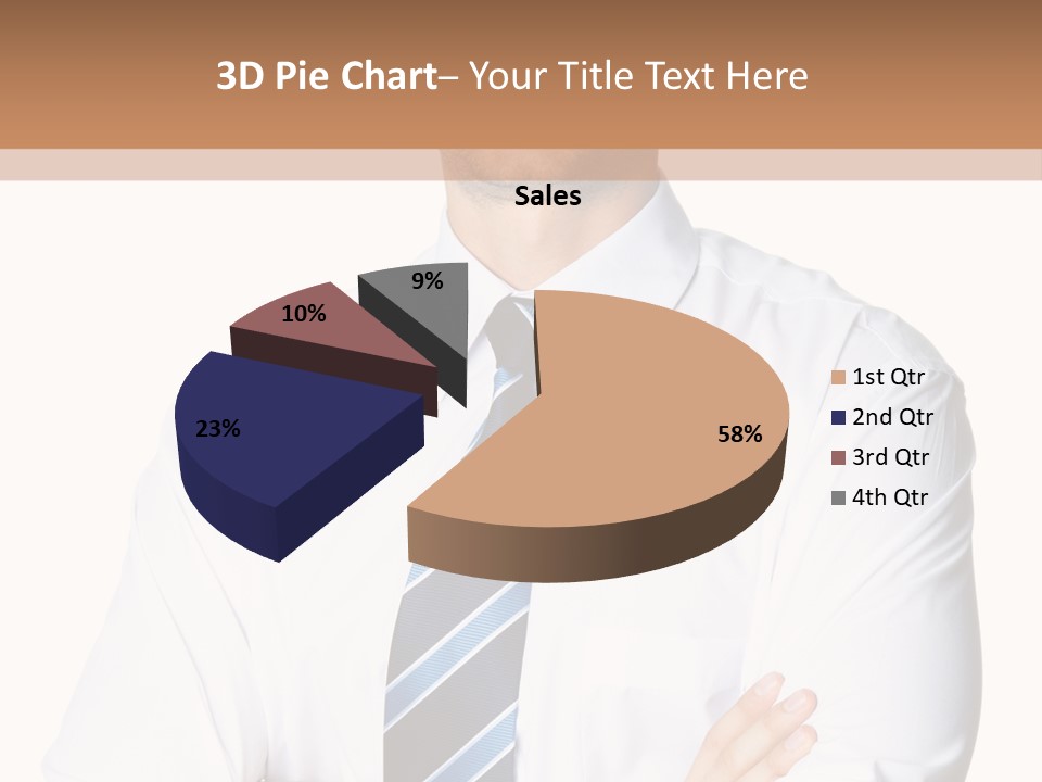 Cut Office Male PowerPoint Template