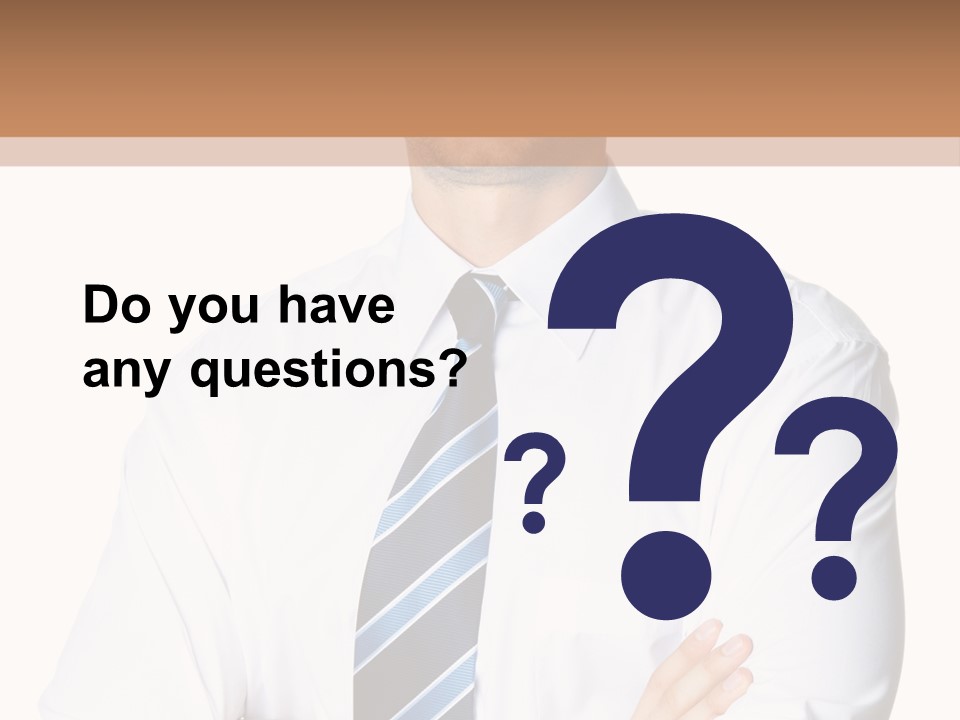 Cut Office Male PowerPoint Template