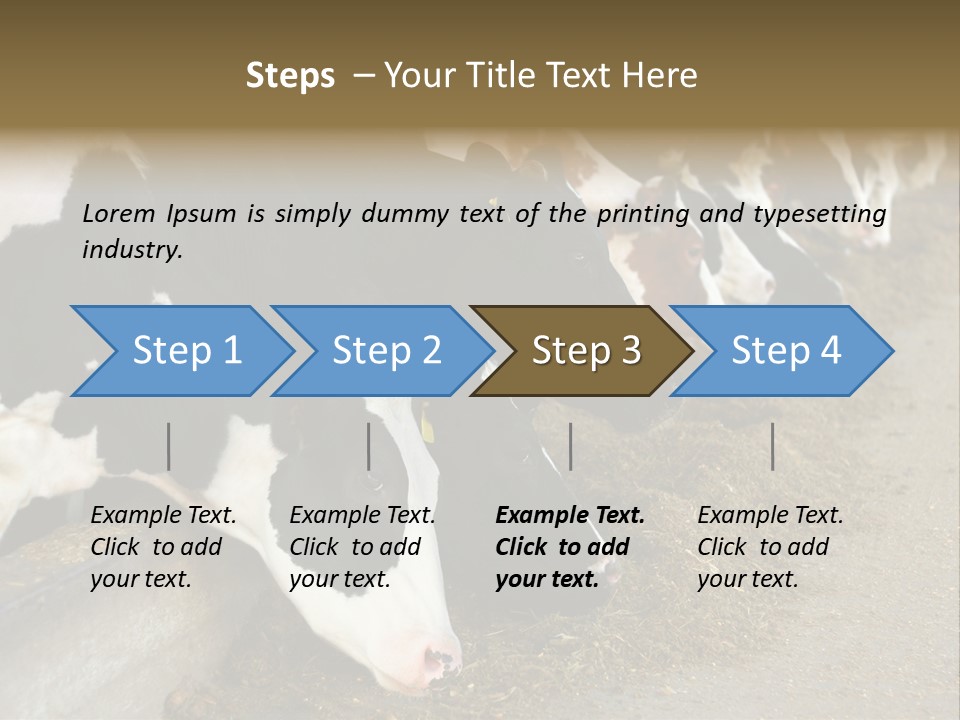 Domestic Animals Feeding Production PowerPoint Template