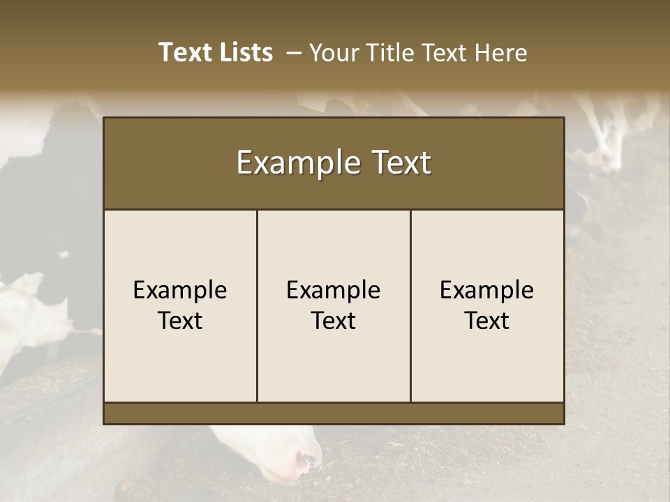 Domestic Animals Feeding Production PowerPoint Template