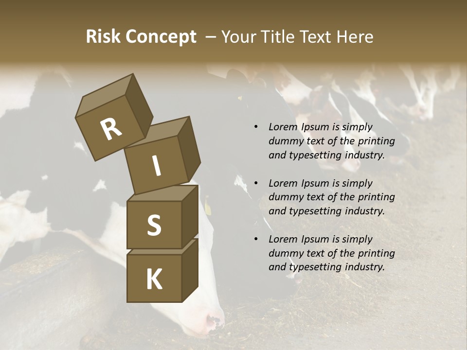 Domestic Animals Feeding Production PowerPoint Template