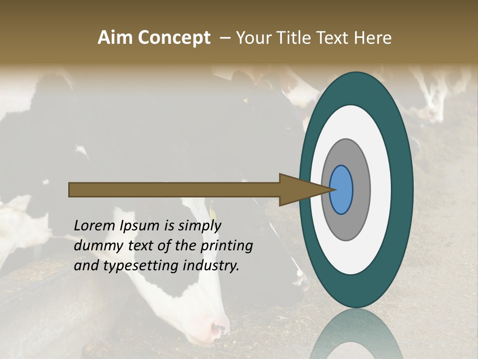 Domestic Animals Feeding Production PowerPoint Template