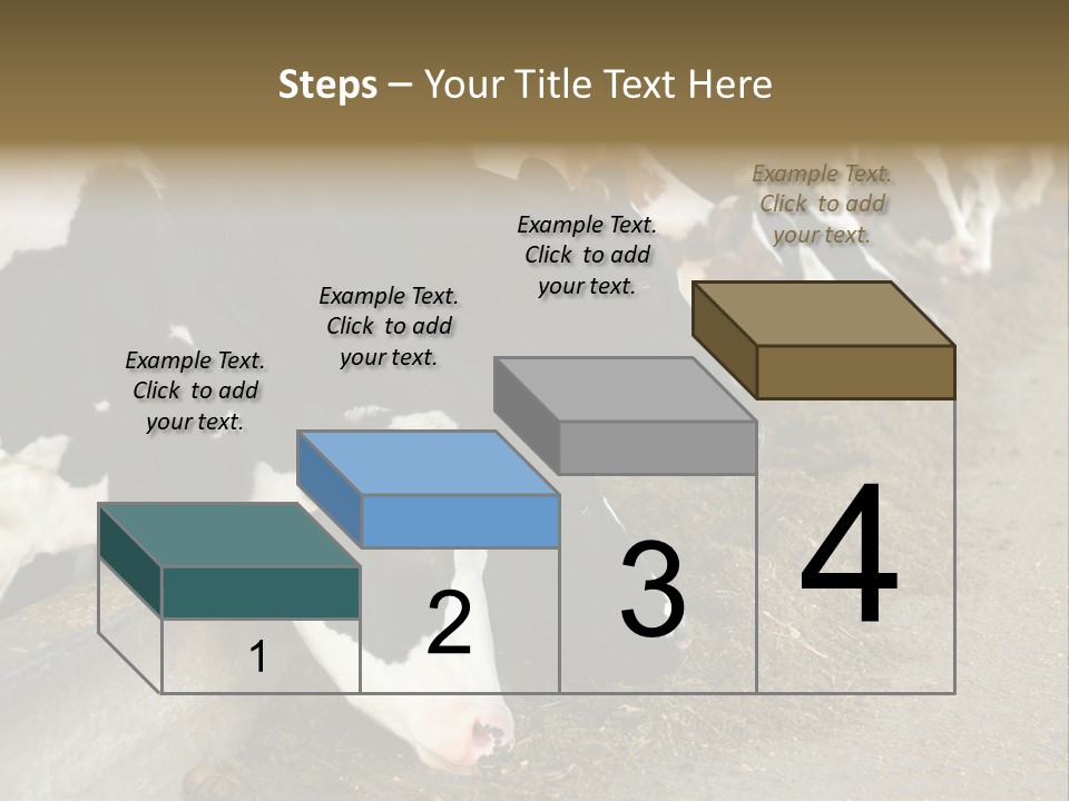 Domestic Animals Feeding Production PowerPoint Template
