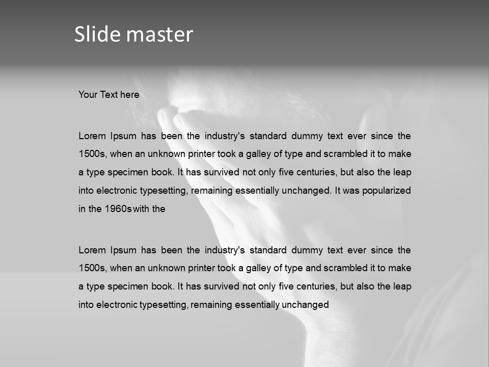 Portrait Drama Dramatic PowerPoint Template