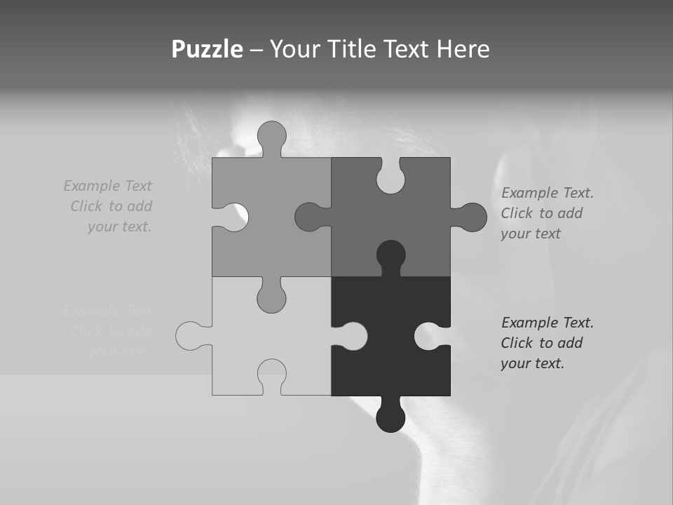 Portrait Drama Dramatic PowerPoint Template