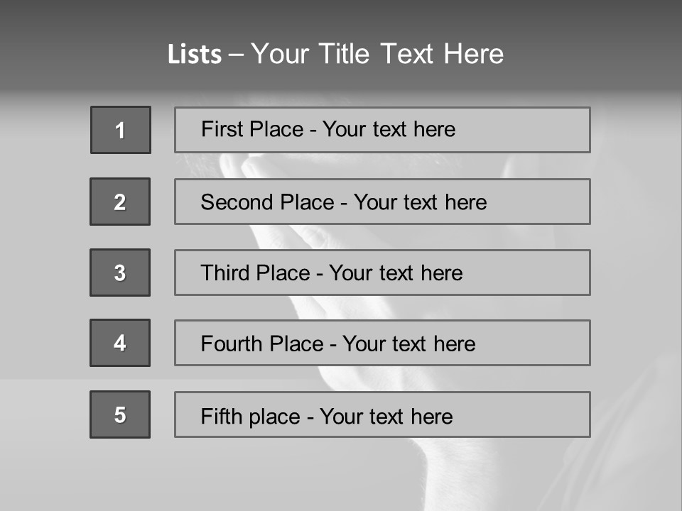 Portrait Drama Dramatic PowerPoint Template