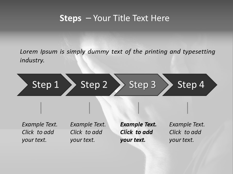 Portrait Drama Dramatic PowerPoint Template