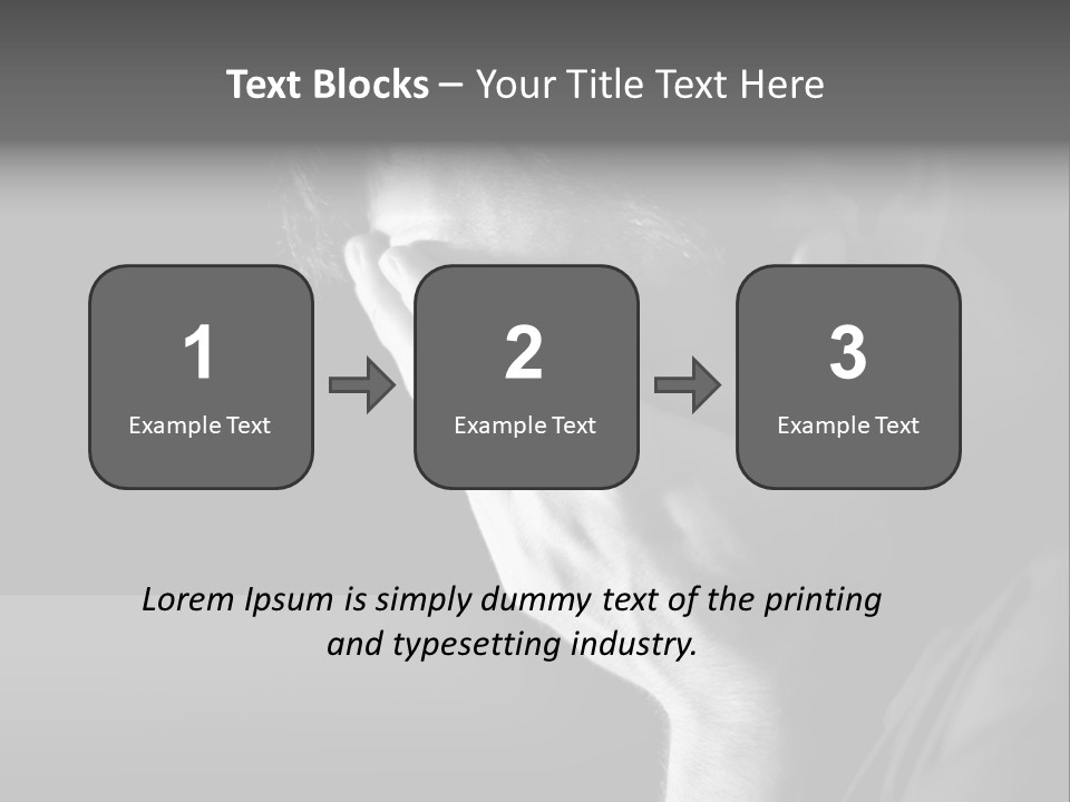 Portrait Drama Dramatic PowerPoint Template