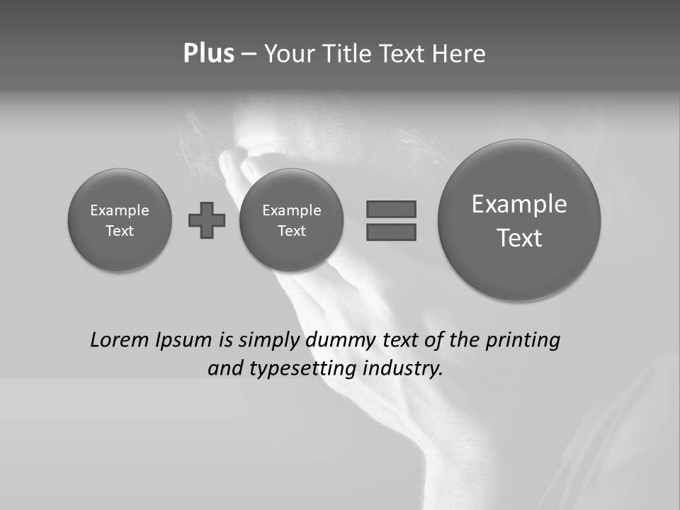 Portrait Drama Dramatic PowerPoint Template