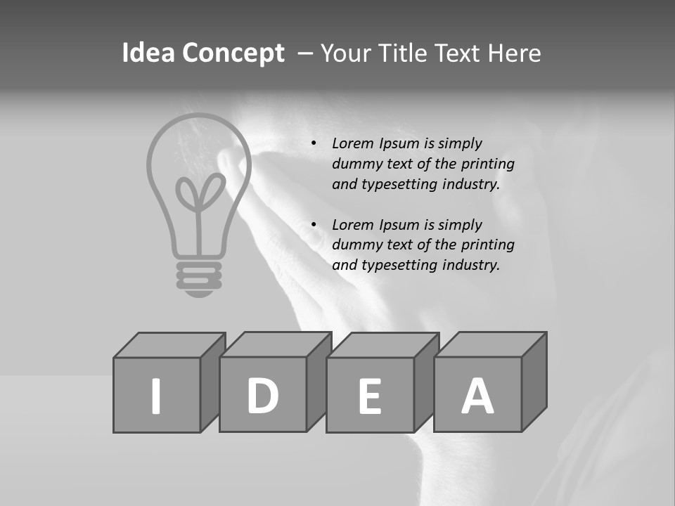 Portrait Drama Dramatic PowerPoint Template