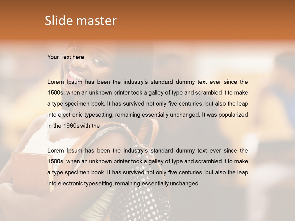 Adult Woman Lady PowerPoint Template