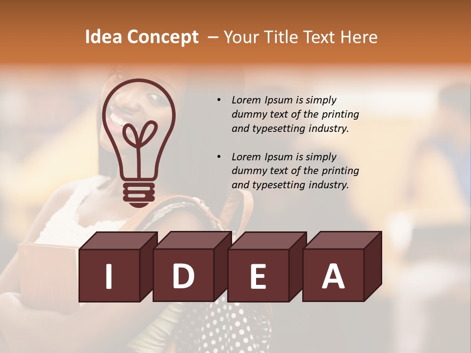 Adult Woman Lady PowerPoint Template