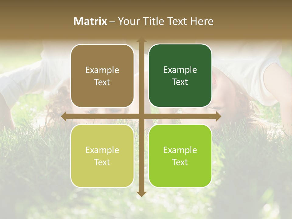 Boy Together Smiling PowerPoint Template