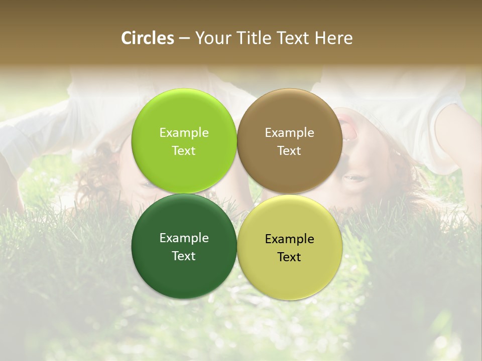 Boy Together Smiling PowerPoint Template