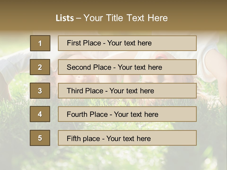 Boy Together Smiling PowerPoint Template