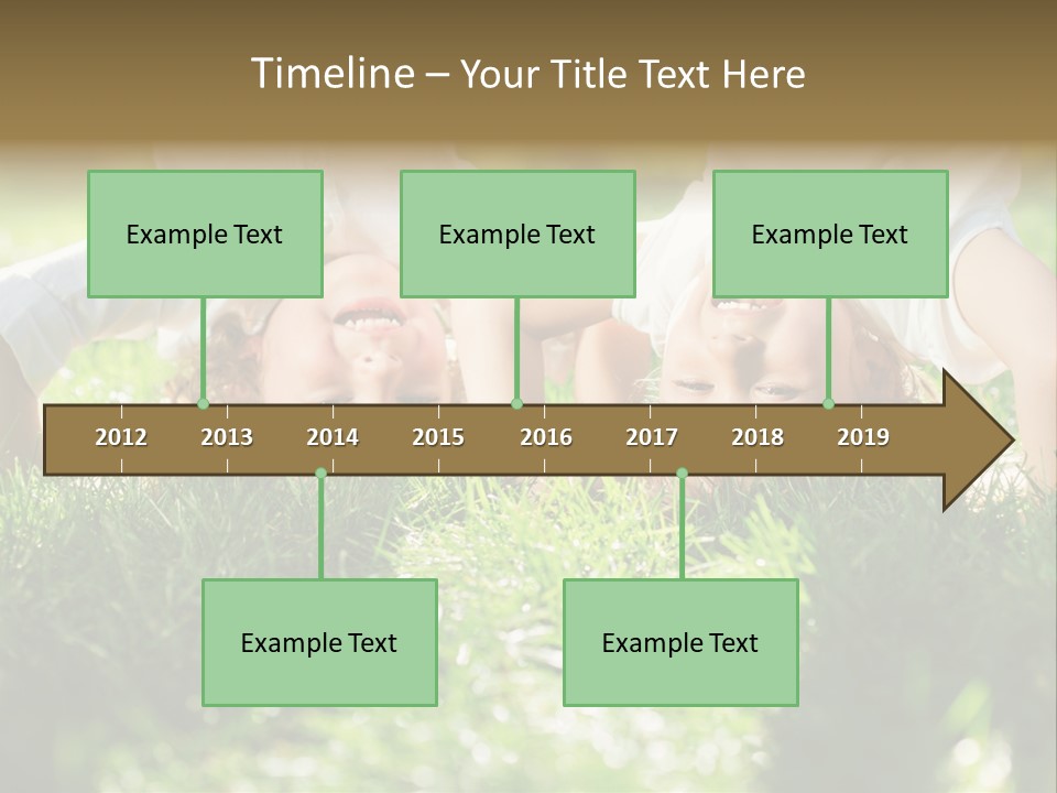 Boy Together Smiling PowerPoint Template