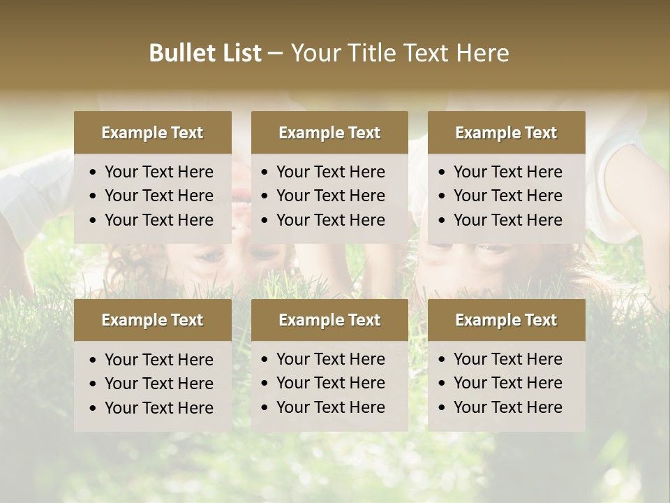 Boy Together Smiling PowerPoint Template