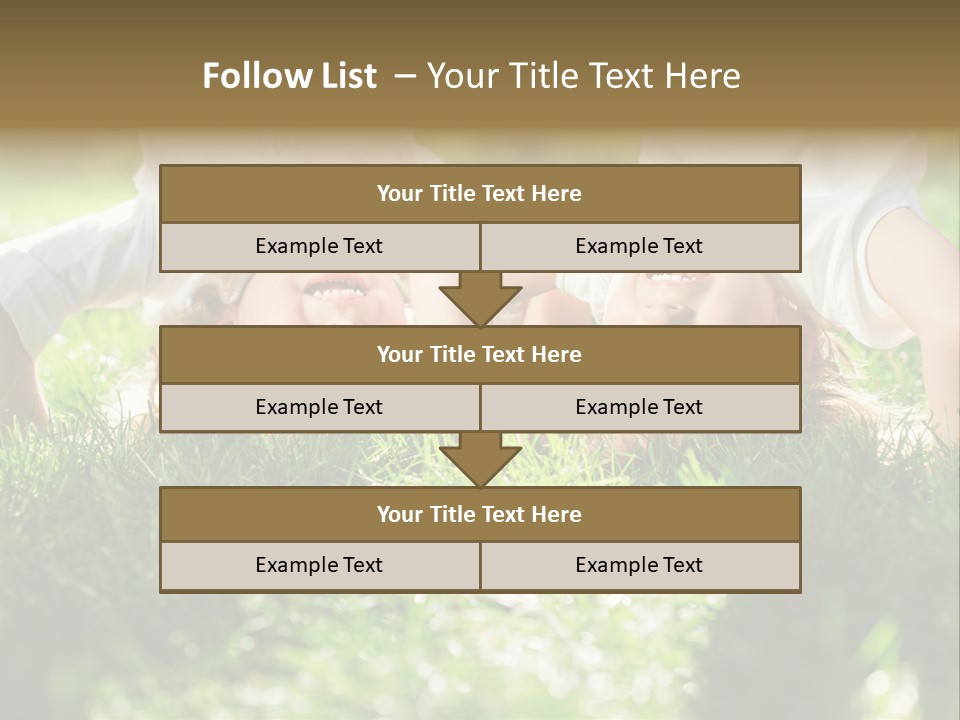 Boy Together Smiling PowerPoint Template