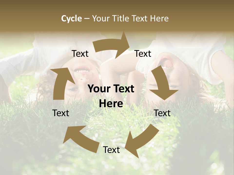 Boy Together Smiling PowerPoint Template