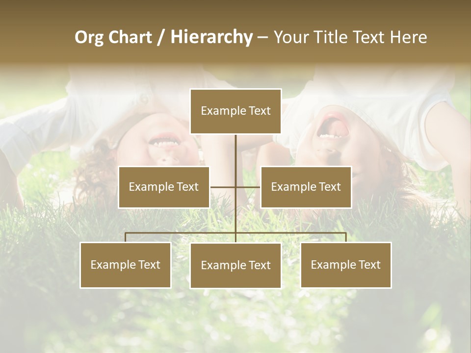 Boy Together Smiling PowerPoint Template