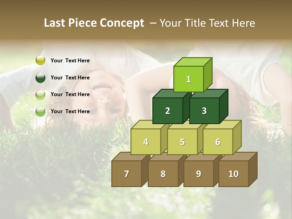 Boy Together Smiling PowerPoint Template