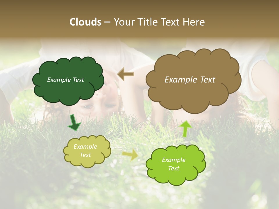 Boy Together Smiling PowerPoint Template