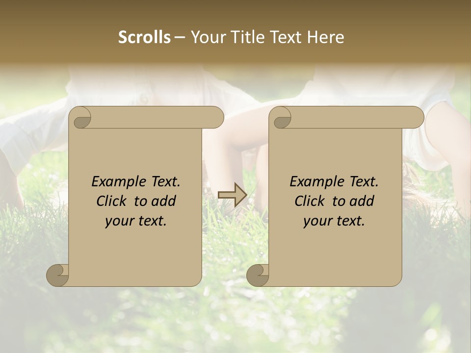 Boy Together Smiling PowerPoint Template