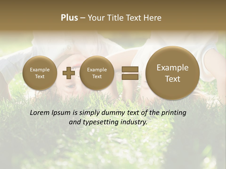 Boy Together Smiling PowerPoint Template