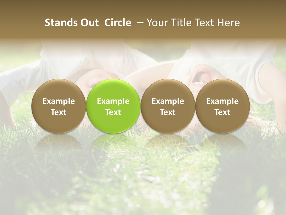 Boy Together Smiling PowerPoint Template