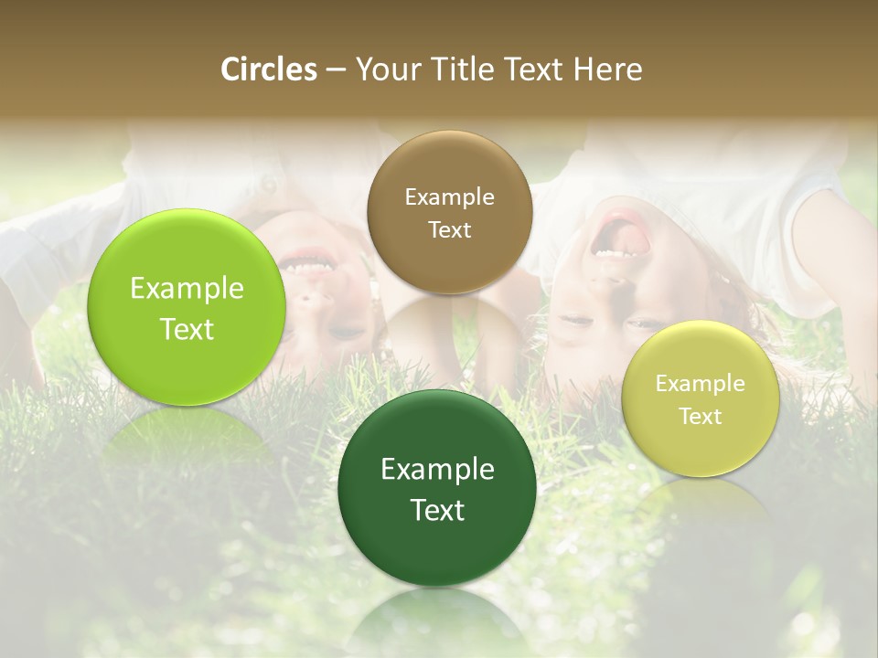 Boy Together Smiling PowerPoint Template