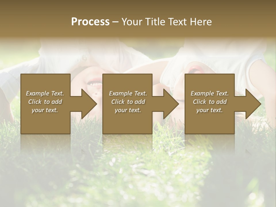 Boy Together Smiling PowerPoint Template