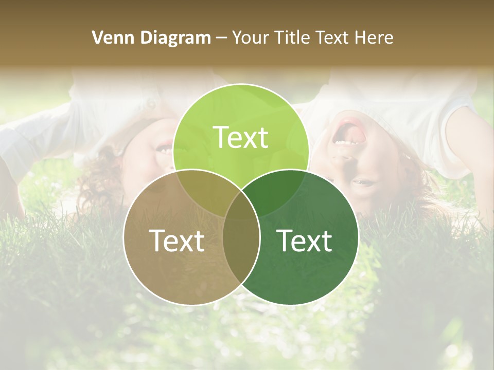 Boy Together Smiling PowerPoint Template