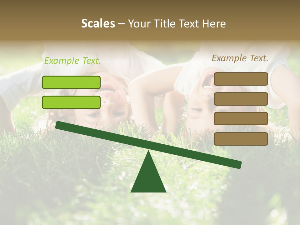 Boy Together Smiling PowerPoint Template