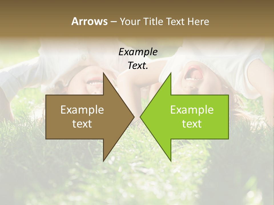 Boy Together Smiling PowerPoint Template