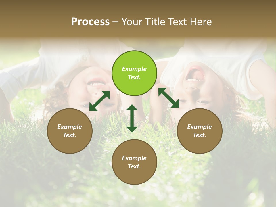 Boy Together Smiling PowerPoint Template