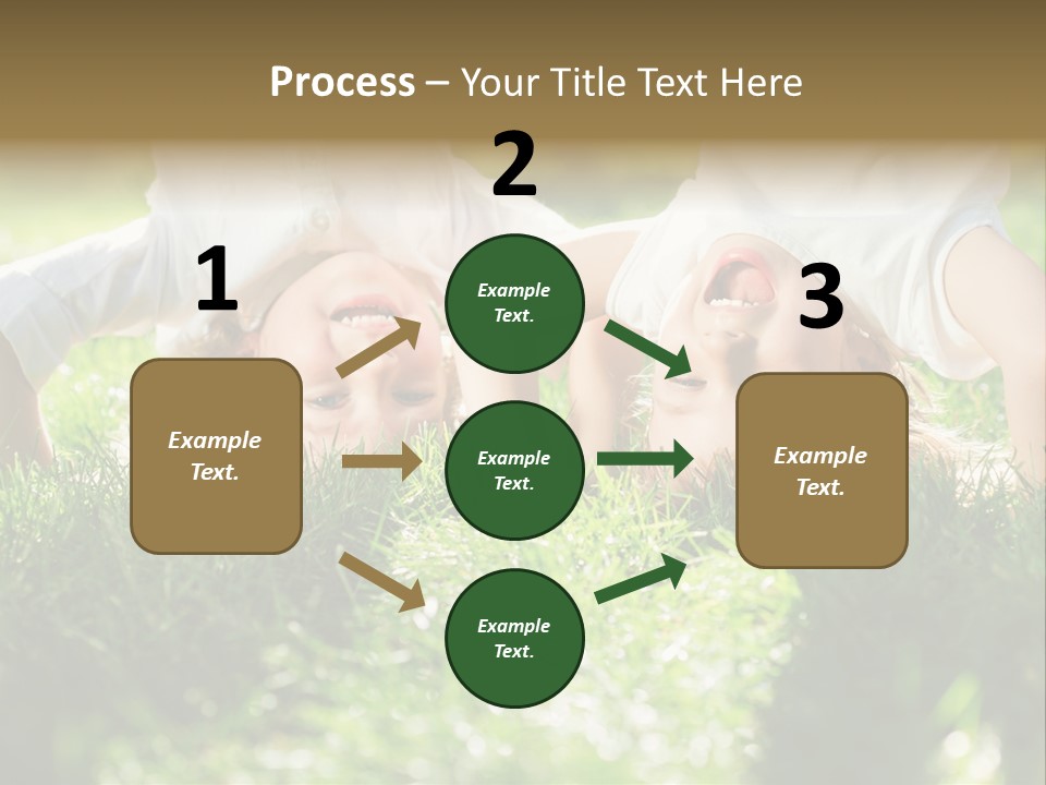 Boy Together Smiling PowerPoint Template