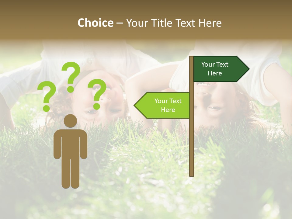 Boy Together Smiling PowerPoint Template