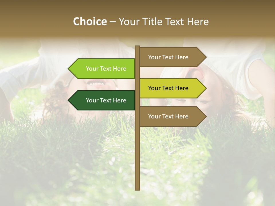 Boy Together Smiling PowerPoint Template