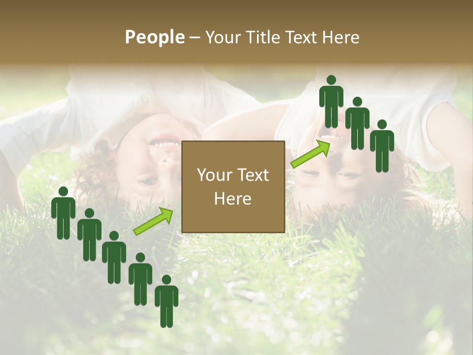 Boy Together Smiling PowerPoint Template