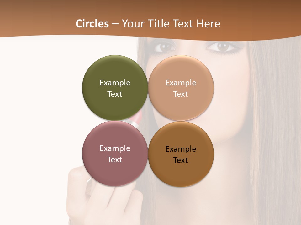 Caucasian Front View Smokey PowerPoint Template