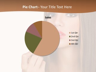 Caucasian Front View Smokey PowerPoint Template