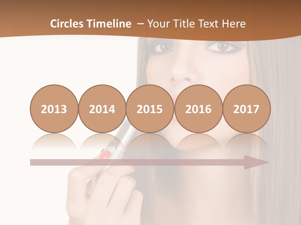 Caucasian Front View Smokey PowerPoint Template