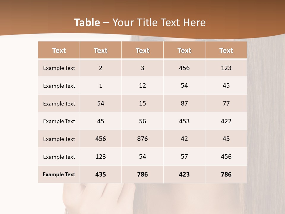 Caucasian Front View Smokey PowerPoint Template