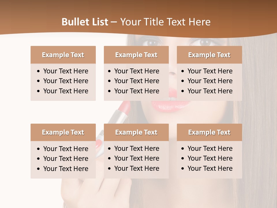 Caucasian Front View Smokey PowerPoint Template